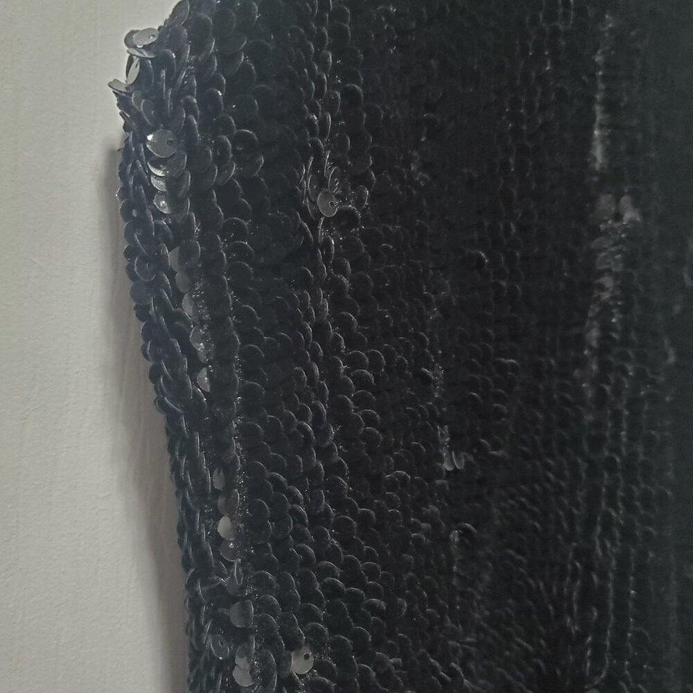 JAYGODFREY Black Velvet Sequin Dress | 2 - Picture 5 of 6